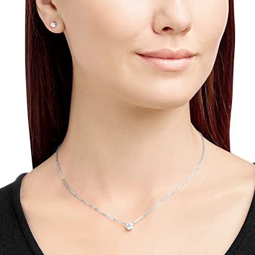 Swarovski Clear Crystal Necklace & Earring Jewelry Set