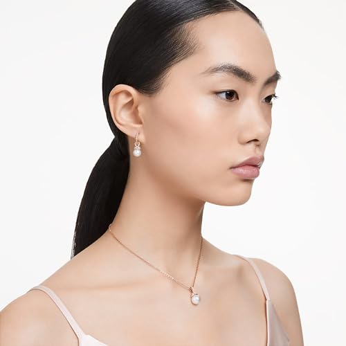 Swarovski Originally Set: Clear Stones & Pearls, Rose Gold-Tone
