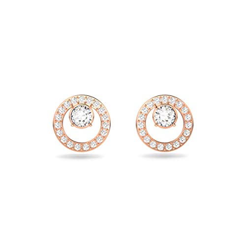 Swarovski Constella Stud Earrings - Clear Crystals, Rose-Gold Post