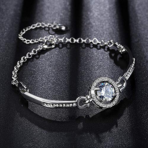 YooAi Cubic Zirconia Round Jewellery Set for Women