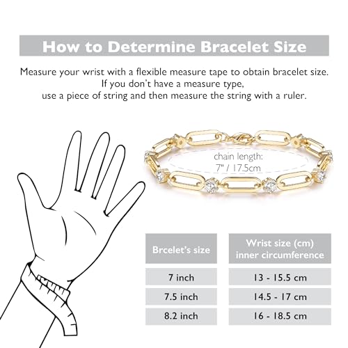 14K Gold Plated Couple Bracelets with CZ Jewelry
