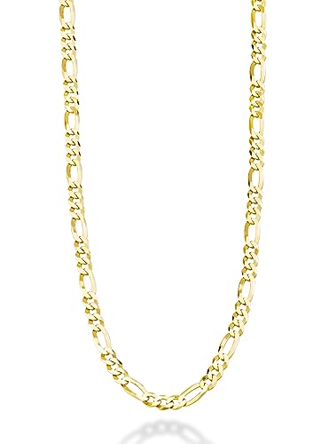 18K Gold Over Sterling Silver Diamond-Cut Necklace Chain
