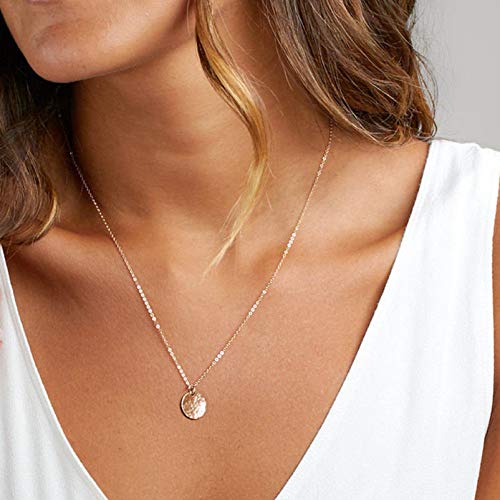 Full Moon Pendant Necklace in 14k Gold Fill