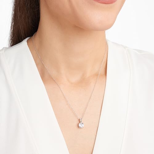 Sterling Silver April Birthstone Sapphire Pendant Necklace