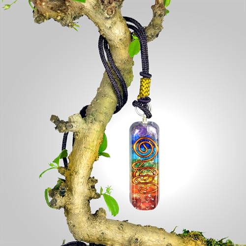 Handmade Orgonite Seven Chakra Pendant Necklace