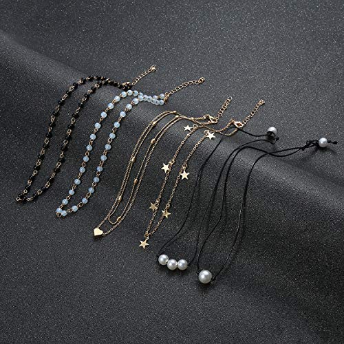 Turquoise Beaded Choker Set for Women and Girls