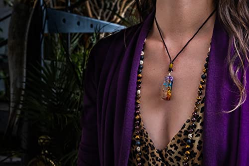 Handmade Orgonite Seven Chakra Pendant Necklace