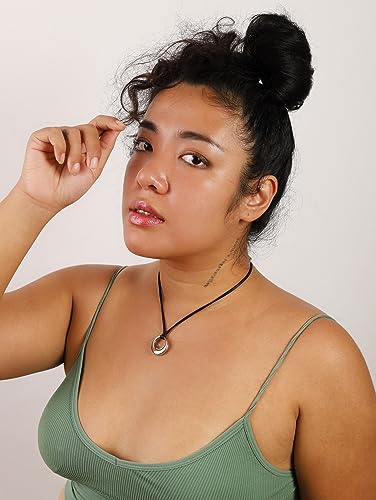 Gothic Boho Black O Ring Choker Necklace