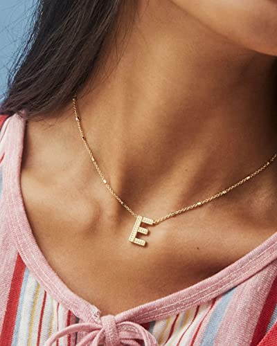 Kendra Scott Gold Letter E Pendant Necklace