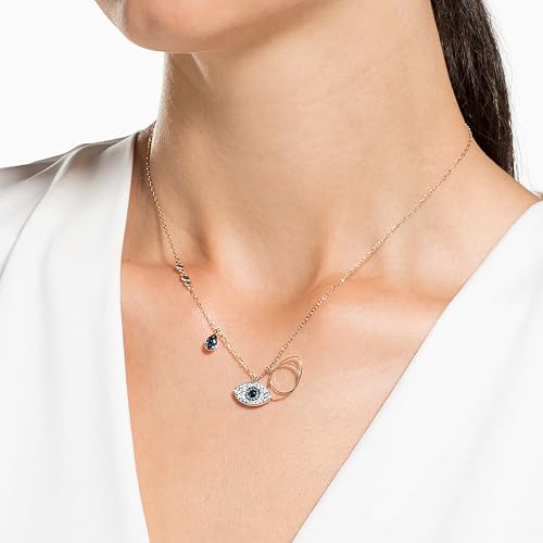 Swarovski Women's Blue Evil Eye Pendant Necklace