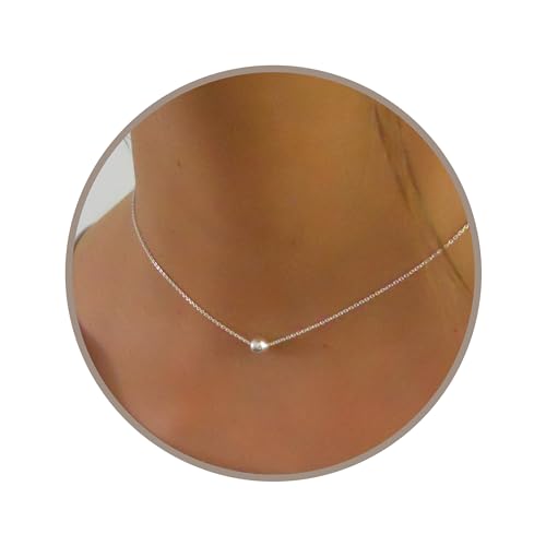Annika Bella Waterproof Choker Necklace, Sterling Silver/Gold Charm