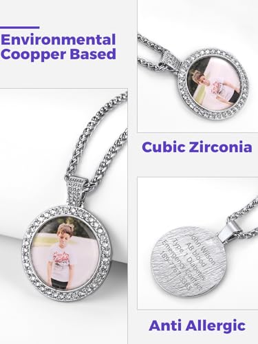 Customized Photo Pendant Necklace in Stainless Steel