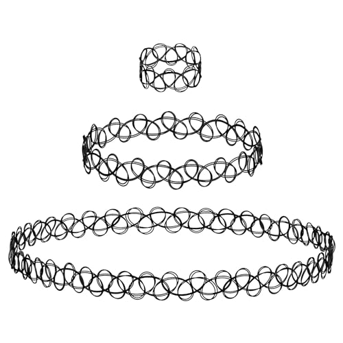 Retro Henna Tattoo Necklace, Bracelet & Ring Set