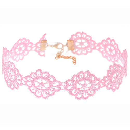10PCS Assorted Color Lace Choker Necklace Set