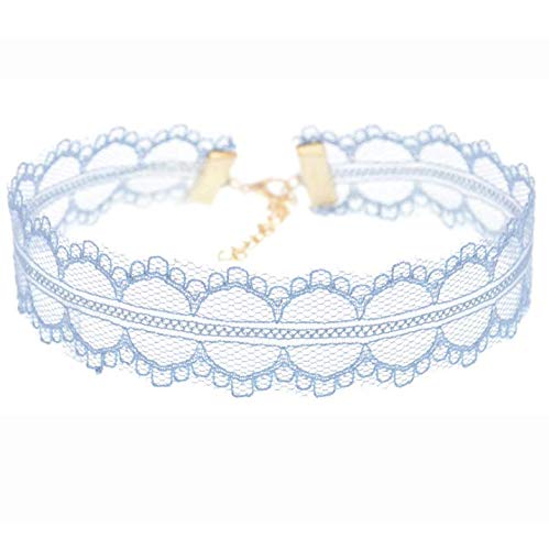 10PCS Assorted Color Lace Choker Necklace Set