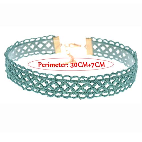 10PCS Assorted Color Lace Choker Necklace Set