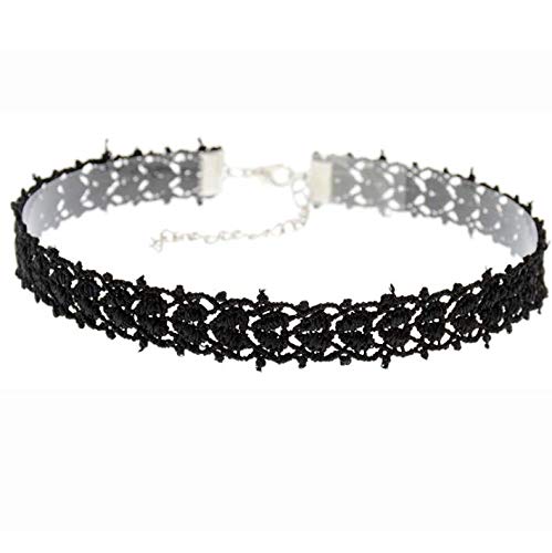 10PCS Assorted Color Lace Choker Necklace Set