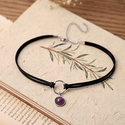 Gothic O Ring Crystal Choker Necklace
