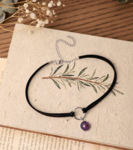 Gothic O Ring Crystal Choker Necklace