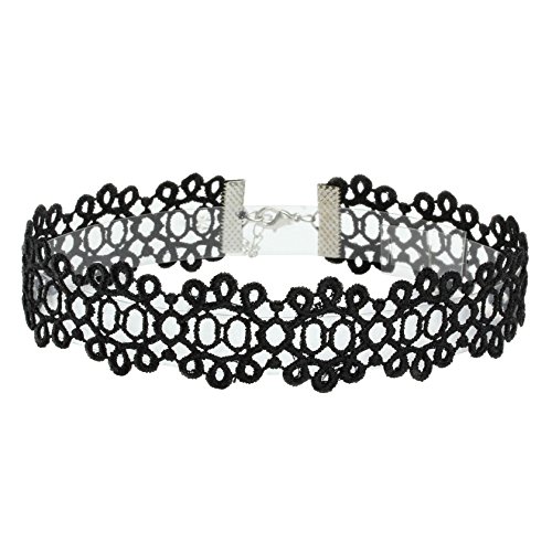 Gothic Lace Choker Necklace Set for Women