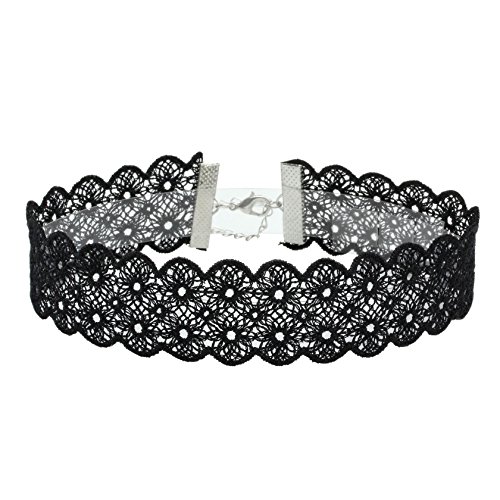 Gothic Lace Choker Necklace Set for Women