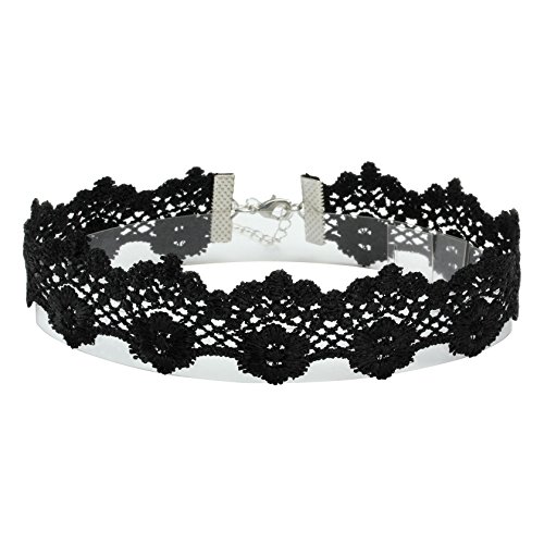 Gothic Lace Choker Necklace Set for Women