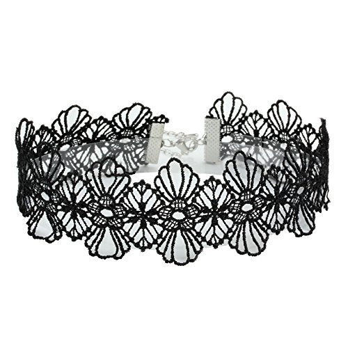 Gothic Lace Choker Necklace Set for Women