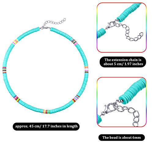 Colorful Beaded Choker Necklace Set for Women