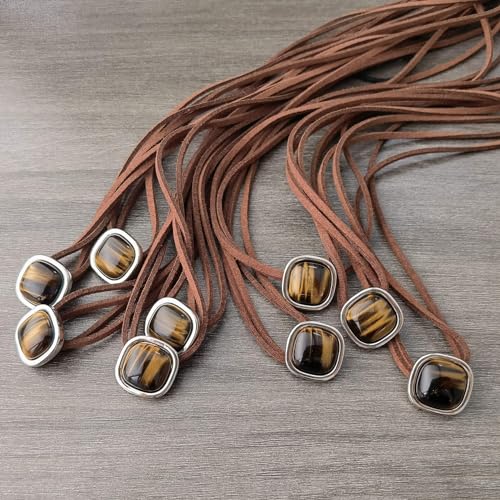 Tiger Eye Velvet Choker Necklace for Him/Her