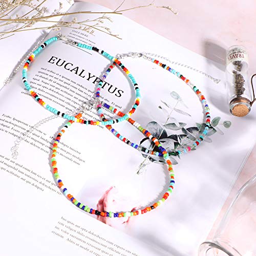 Bohemian Seed Bead Necklace Set for Women