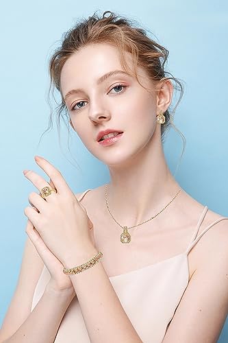 Cubic Zirconia Wedding Jewelry Set for Women