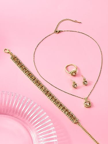 Cubic Zirconia Wedding Jewelry Set for Women