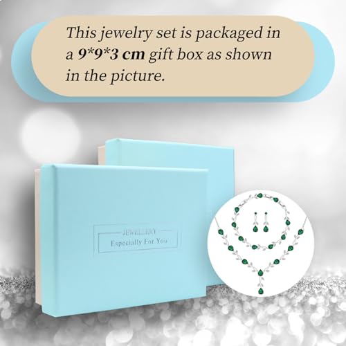 Emerald Jewelry Set for Women & Bridesmaids