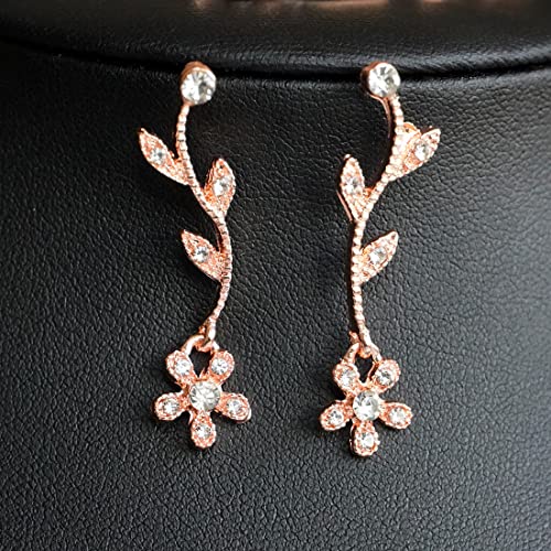 Bridal Crystal Necklace Earrings Bracelet Jewelry Set