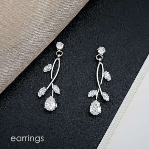 Elegant Cubic Zirconia Bridal Jewelry Set