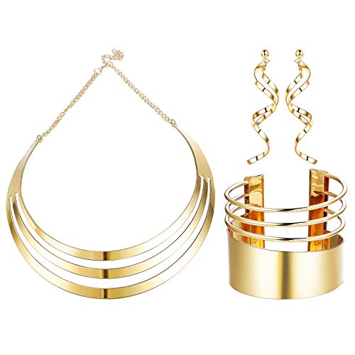 Gold Tone Statement Jewelry Set for Women