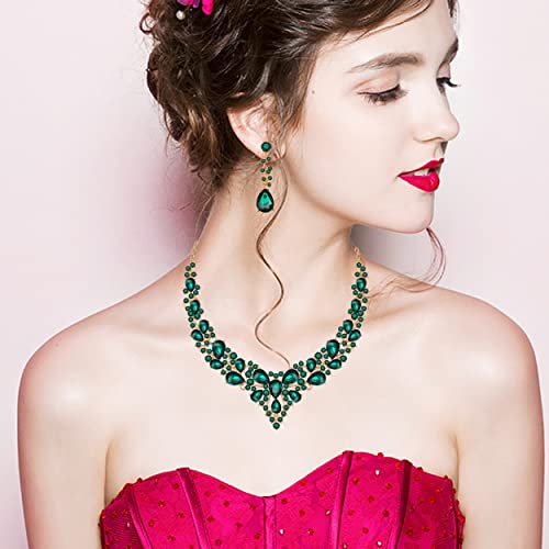 Austrian Crystal Bridal Jewelry Set - 4 Pieces