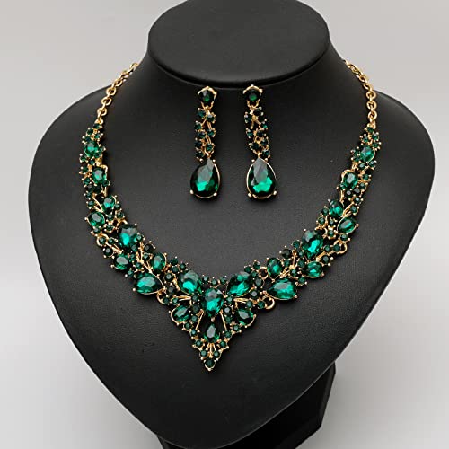 Austrian Crystal Bridal Jewelry Set - 4 Pieces