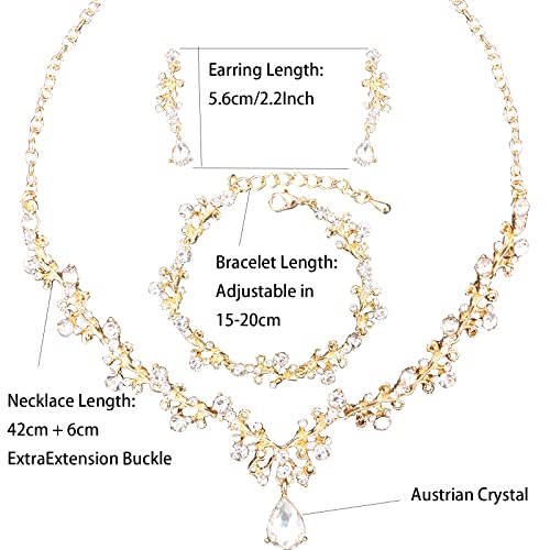 Elegant Austrian Crystal Jewelry Set for Women