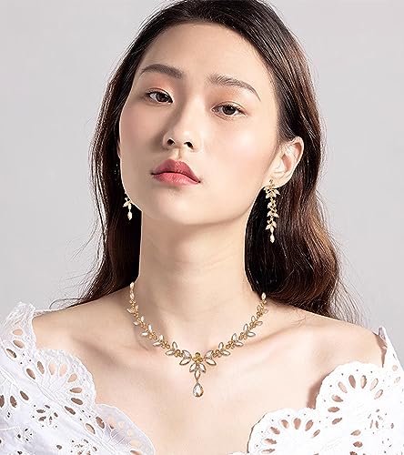 Elegant Bridal Jewelry Set with Austrian Crystals