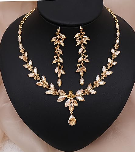 Elegant Bridal Jewelry Set with Austrian Crystals