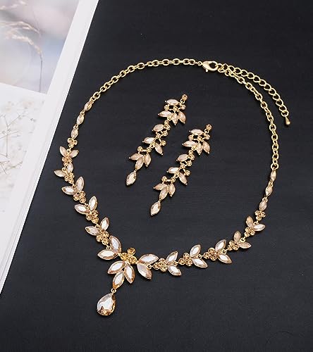Elegant Bridal Jewelry Set with Austrian Crystals