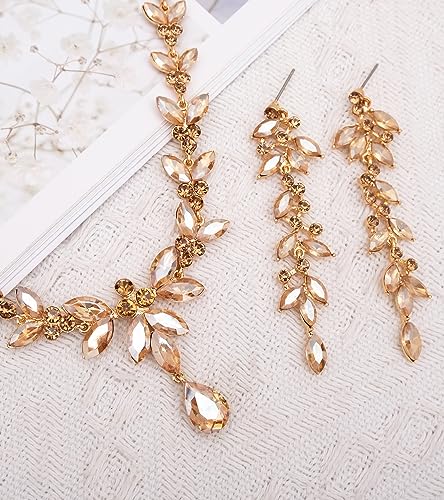 Elegant Bridal Jewelry Set with Austrian Crystals