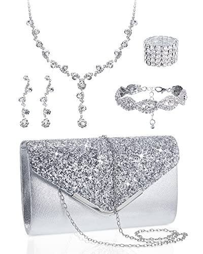 Elegant Rhinestone Jewelry Set for Women