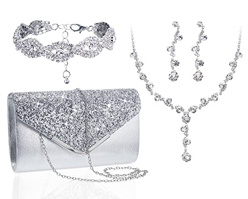 Elegant Rhinestone Jewelry Set for Women