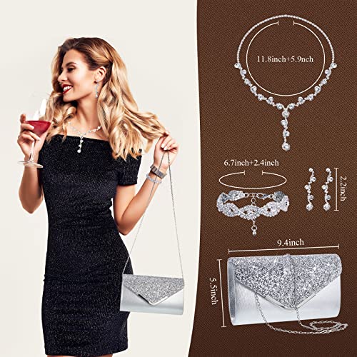 Elegant Rhinestone Jewelry Set for Women