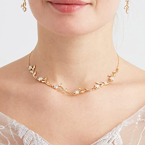 Elegant Gold Bridesmaid Jewelry Set of 4