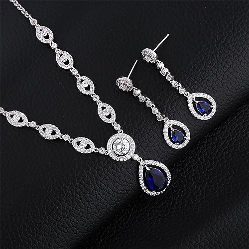 Elegant Silver Plated Bridal Jewelry Set
