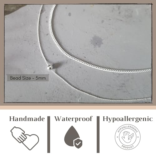 Annika Bella 925 Sterling Silver Choker Necklace Set