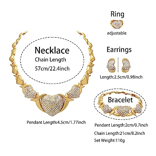 Elegant 18k Gold Jewelry Set for Women